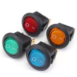 12v Small Round Rocker Switch With Led White Blue Green Color Boat Switches